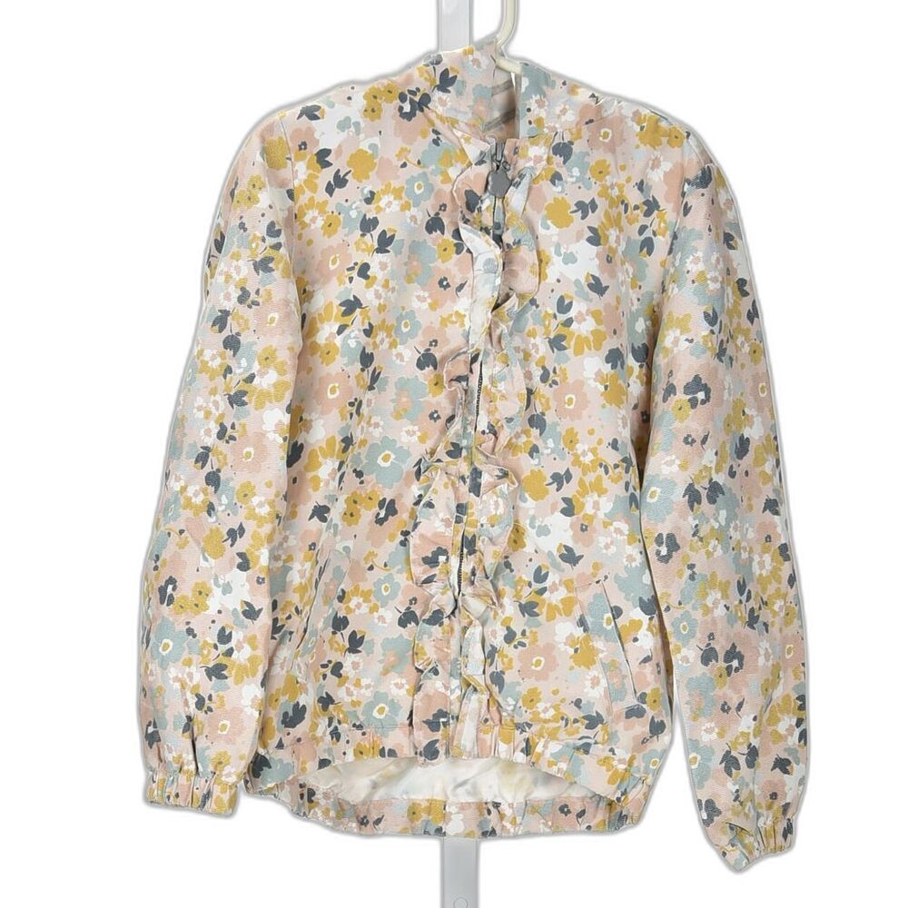 Tommy Bahamas Girls Lightweight Floral Hooded Jacket  Size 8
